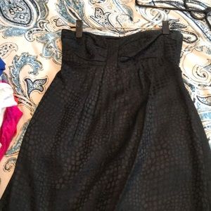 Black strapless dress